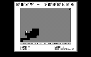 Boxy Gambler atari screenshot